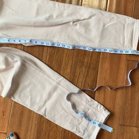 H&m & Denim pink distressed boyfriend jeans - Picture 6 of 8